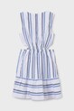 DÍVKA Dětské bavlněné šaty Mayoral 6982.8F.Junior.PPYA modrá