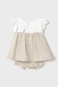 Obleka za dojenčka Mayoral Newborn 1845.2A.Newborn.PPYH bež SS25