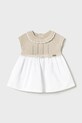 Mayoral Newborn rochie din bumbac pentru bebeluși mini alb 1849.2D.Newborn.PPYH