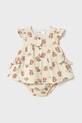 Otroška bombažna obleka Mayoral Newborn Mini oranžna 1851.2F.Newborn.PPYH