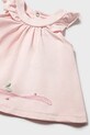 Девочка Детское хлопковое платье Mayoral Newborn 1852.2G.Newborn.PPYH розовый