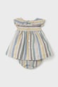 Mayoral Newborn sukienka z domieszką lnu niemowlęca 1855.1M.Newborn.PPYH żółty SS25