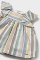 Κοριτσίστικα Βρεφικό φόρεμα από λινό ύφασμα Mayoral Newborn 1855.1M.Newborn.PPYH πολύχρωμο