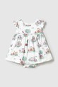 Βρεφικό βαμβακερό φόρεμα Mayoral Newborn βαμβάκι λευκό 1869.2P.Newborn.PPYH
