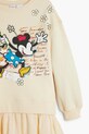 Дитяча бавовняна сукня Desigual бежевий 25SGVK22