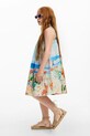 Хлопковое детское платье Desigual 25SGVW01 голубой