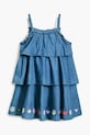 Desigual rochie din denim pentru copii 25SGVW04 albastru SS25