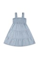 Levi's sukienka dziecięca BABY DOLL SMOCKED DRESS rozkloszowany niebieski 3EM227