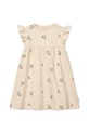 Liewood rochie din bumbac pentru copii Neveah Printed Dress LW19803 bej SS25