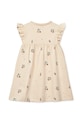 Fete Liewood rochie din bumbac pentru copii Neveah Printed Dress LW19803 bej