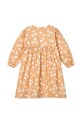 Дівчинка Дитяча бавовняна сукня Liewood Ariana Printed Dress LW19806 помаранчевий