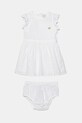Pamučna haljina za bebe Guess pamuk bijela A5GK04.WH710.PPYA