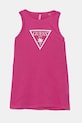 Παιδικό βαμβακερό φόρεμα Guess στάμπα ροζ J4GK35.JA914.PPYA