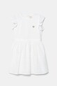 Dětské bavlněné šaty Guess mini bílá K5GK12.WH710.PPYA