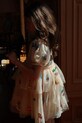 Konges Sløjd sukienka dziecięca YVONNE PUFF DRESS tkanina beżowy KS102438