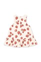 Dievčenské bavlnené šaty Konges Sløjd FEN DRESS GOTS KS102443 béžová SS25