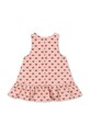 Konges Sløjd rochie din bumbac pentru copii FEN DRESS GOTS KS102443 roz SS25
