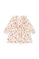 Konges Sløjd sukienka dziecięca BASIC FRILL DRESS GOTS z elastanem beżowy KS102627