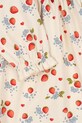 Konges Sløjd sukienka dziecięca BASIC FRILL DRESS GOTS beżowy KS102627