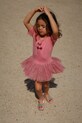 Konges Sløjd sukienka dziecięca BALLERINA DRESS tkanina różowy KS102647