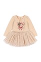 Konges Sløjd sukienka dziecięca FAIRY BALLERINA DRESS z elastanem beżowy KS102721