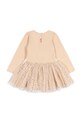 Konges Sløjd sukienka dziecięca FAIRY BALLERINA DRESS KS102721 beżowy SS25