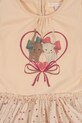 Dziewczynka Konges Sløjd sukienka dziecięca FAIRY BALLERINA DRESS KS102721 beżowy