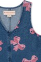 Dětské bavlněné šaty Konges Sløjd MAGOT DRESS GOTS modrá KS102921