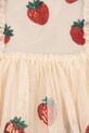 Παιδικό φόρεμα Konges Sløjd YVONNE FRILL DRESS KS102288 ροζ