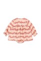 Konges Sløjd rochie din bumbac pentru bebeluși BELLA FRILL ROMPER GOTS KS102295 roz SS25