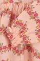 Детское хлопковое платье Konges Sløjd BELLA FRILL ROMPER GOTS розовый KS102295