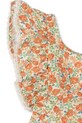 Otroška bombažna obleka Konges Sløjd VERBENA DRESS GOTS oranžna KS102296