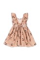 Konges Sløjd sukienka bawełniana dziecięca VERBENA DRESS GOTS KS102296 różowy SS25