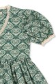 Konges Sløjd rochie din bumbac pentru copii COEUR LACE DRESS GOTS turcoaz KS102650