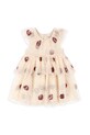 Dievčenské šaty Konges Sløjd FAYETTE DRESS látka béžová KS102425