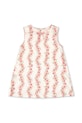 Konges Sløjd sukienka dziecięca SHEENY DRESS KS102430 beżowy SS25