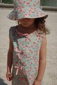 Дитяча сукня Konges Sløjd ELIN BOW DRESS GOTS KS102434 бірюзовий