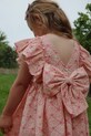 Konges Sløjd sukienka dziecięca AVA BOW DRESS GOTS KS102444