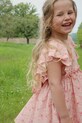 Konges Sløjd sukienka dziecięca AVA BOW DRESS GOTS KS102444