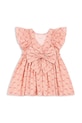Dziewczynka Konges Sløjd sukienka dziecięca AVA BOW DRESS GOTS KS102444 różowy