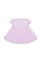 Detské bavlnené šaty Marni MD294B DRESS bavlna ružová M01439