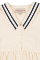 Konges Sløjd rochie din bumbac pentru copii ALLIE SAILOR DRESS GOTS KS103177 bej