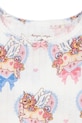 Fete Konges Sløjd rochie din bumbac pentru copii MALLOU DRESS GOTS KS103245 alb