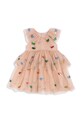 Konges Sløjd sukienka YVONNE FAIRY DRESS KS103058 pomarańczowy SS25