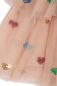 Konges Sløjd sukienka YVONNE FAIRY DRESS KS103058 pomarańczowy