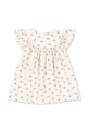 Šaty Konges Sløjd COCO DRESS GOTS okrúhly biela KS103059