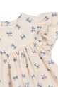 Obleka Konges Sløjd COCO DRESS GOTS bela KS103059