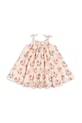 Konges Sløjd sukienka VIVIAN STRAP DRESS GOTS rozkloszowany beżowy KS103061