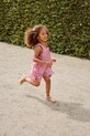 Konges Sløjd sukienka PACEY BOW DRESS GOTS KS103063