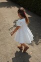Dievčenské bavlnené šaty Konges Sløjd GLAISE DRESS GOTS bavlna biela KS103166